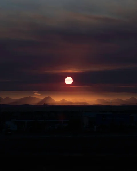 Blick Auf Den Sonnenuntergang Landschaft Landschaft — Stockfoto