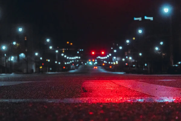 Ночной Вид Город Огней — стоковое фото