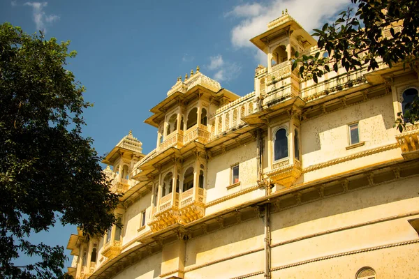 Beautiful Architecture Udaipur City Palace — Stock Photo, Image