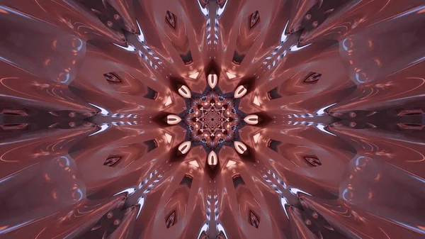 Αφηρημένη Πολύχρωμο Φόντο Καλειδοσκόπιο Όμορφο Συμμετρικό Μοτίβο Διακοσμητικά Διακοσμητικά Σχήματα — Φωτογραφία Αρχείου