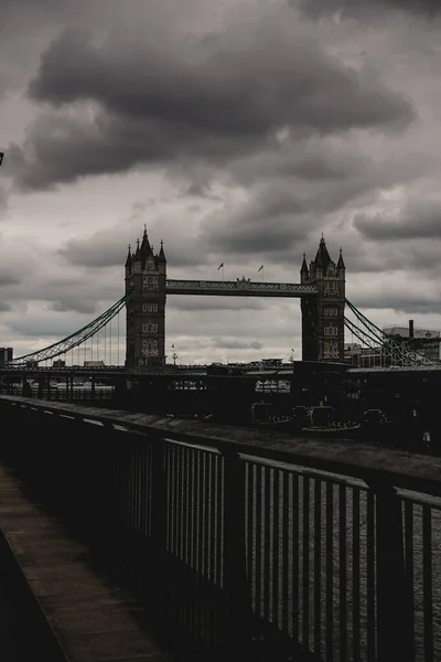 Most Wieżowy Rzeka Tamiza Londyn — Zdjęcie stockowe