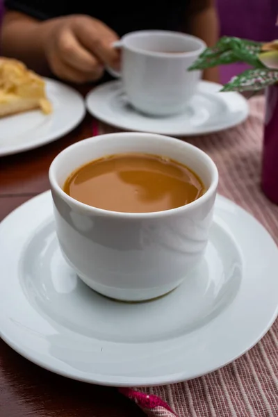 Eine Tasse Tee Mit Weißem Hintergrund — Stockfoto