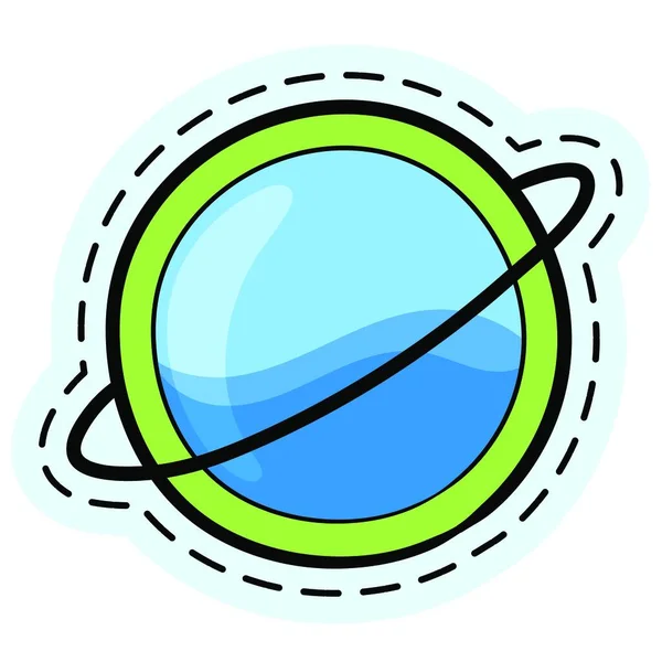 Planeet Web Icoon Eenvoudige Illustratie — Stockvector