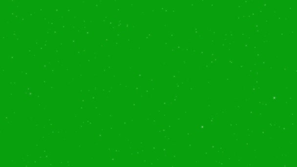 Létající Světla Zelená Obrazovka Animace Pro Vfx — Stock video