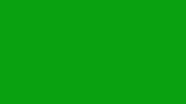 雷电亮绿色屏幕动画为Vfx — 图库视频影像