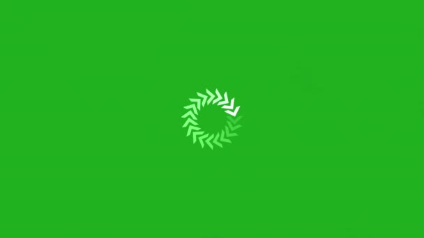 Loading Ring Green Screen Animation Vfx — Stock Video