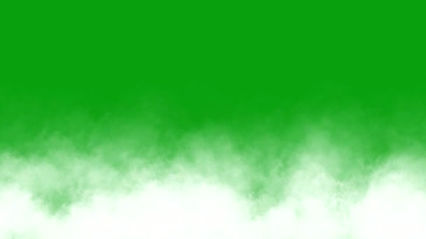 Fog Green Screen Анимация Vfx — стоковое видео