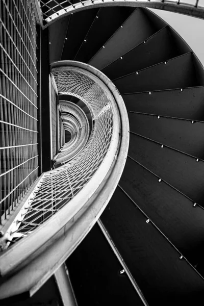Чорно Біле Фото Сучасної Будівлі — стокове фото