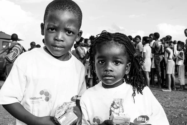 Йоханнесбург Юар Октября 2008 Года Молодые Африканские Дети Позируют Фотографии — стоковое фото