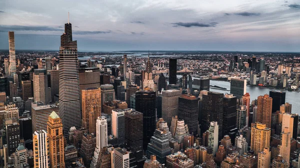 Skyline Della Città New York Con Grattacieli Edifici — Foto Stock