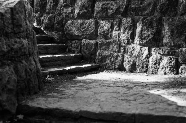 Viejas Escaleras Piedra Ciudad — Foto de Stock