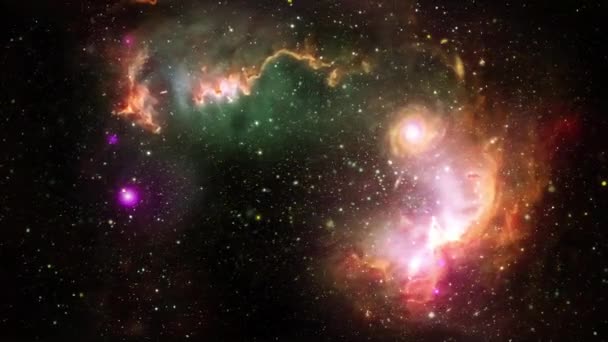 Universo Stellato Sfondo Spazio Cosmo — Video Stock