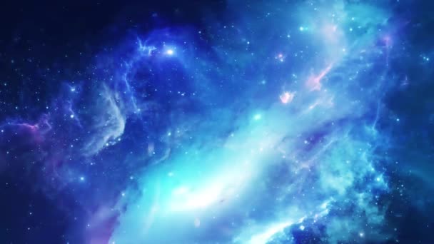 Starry Universe Background Space Cosmos — Stock Video