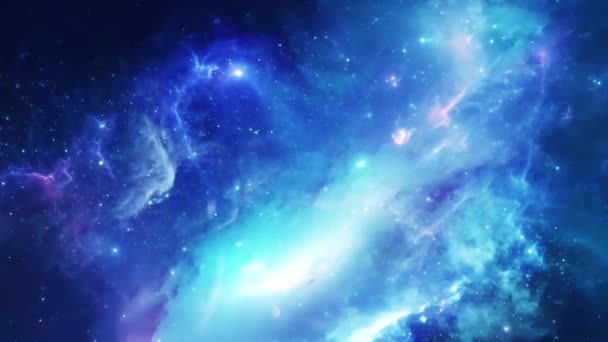 Starry Universe Background Space Cosmos — Stockvideo