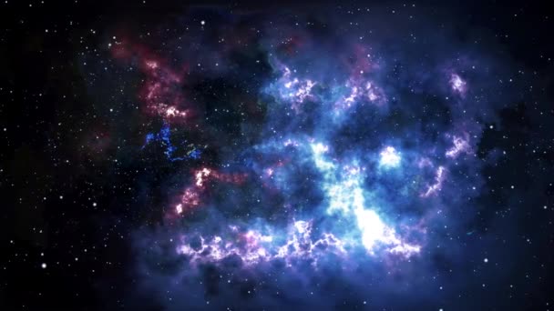 Csillagos Univerzum Háttér Tér Kozmosz — Stock videók