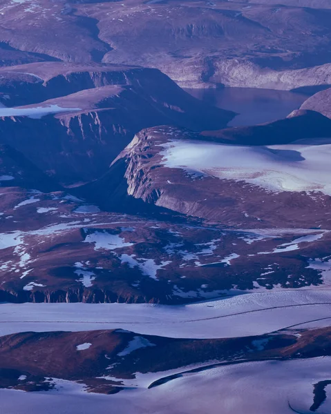 Wunderschöne Landschaft Mit Bergen Und Schnee — Stockfoto