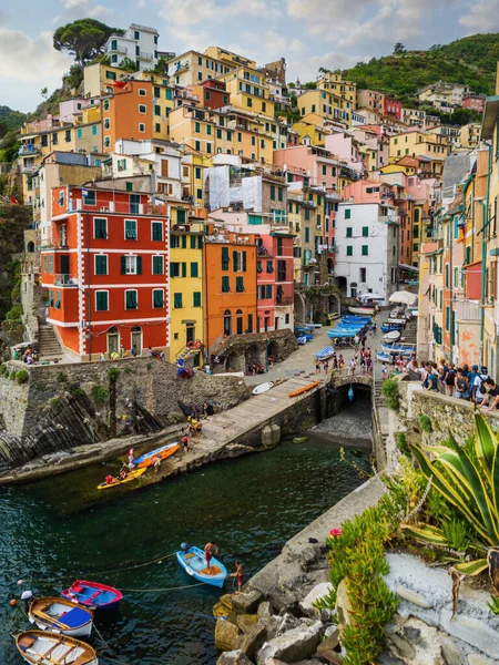 Riomaggiore Village Cinque Terre Italia — Foto de Stock