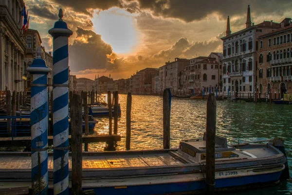 Benátky Itálie Asi Září 2017 Pohled Velký Kanál Městě San — Stock fotografie