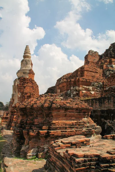 Starověký Chrám Ayutthaya Thajsko — Stock fotografie