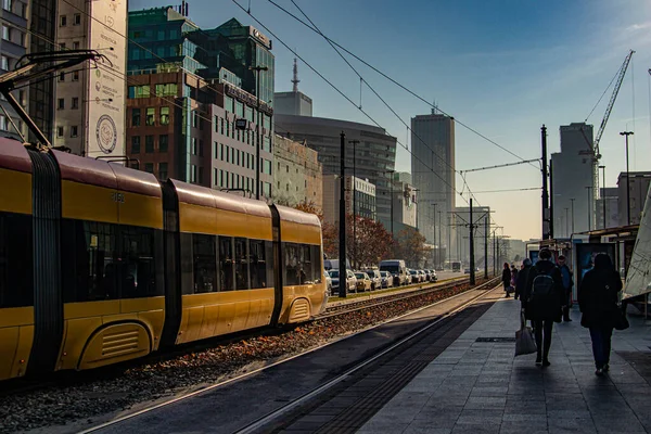 Tram Stad Amsterdam — Stockfoto