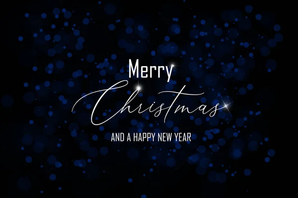 Een Behang Geschreven Zilver Merry Christmas Happy New Year Heeft — Stockfoto