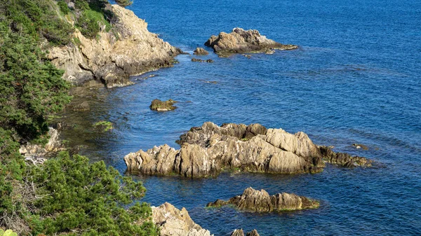 Rocky Coast Mediterranean Sea North Israel — Stock Photo, Image