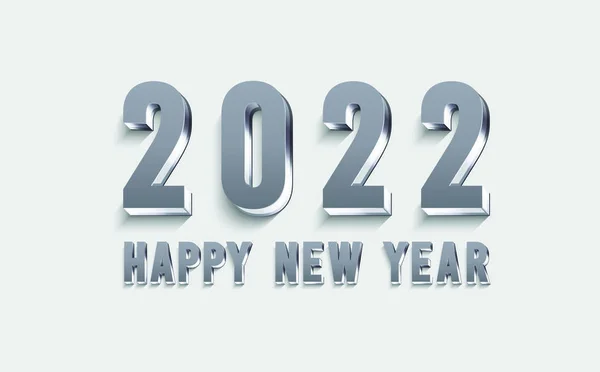 Feliz Año Nuevo 2022 Texto Con Números — Archivo Imágenes Vectoriales