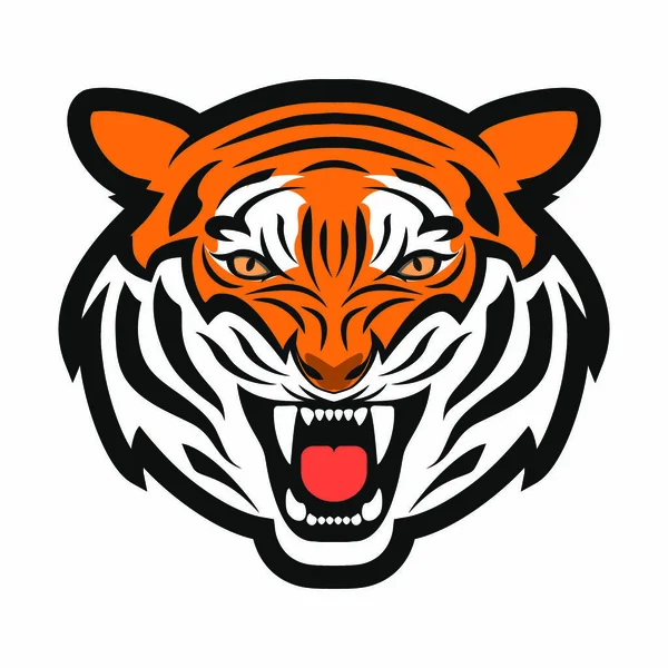 Ilustracja Wektora Głowicy Tygrysa — Wektor stockowy