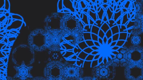 Гіпнотичний Візерунок Абстрактний Фон Русі — стокове відео
