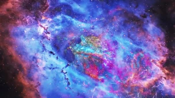 Universo Stellato Sfondo Spazio Cosmo — Video Stock