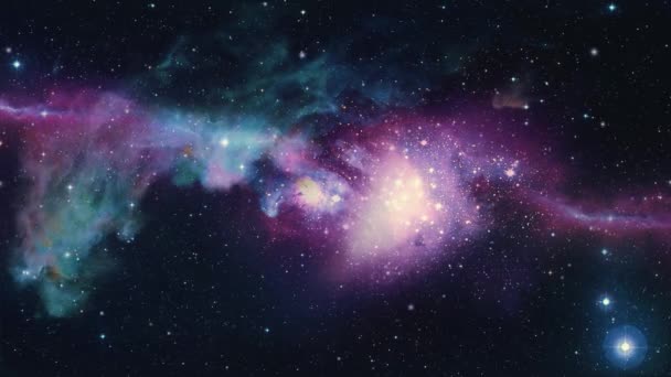 Universo Stellato Sfondo Spazio Cosmo — Video Stock