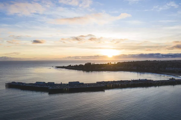 Vacker Solnedgång Över Havet — Stockfoto