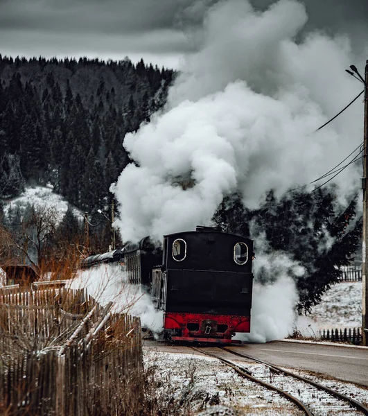 Locomotiva Vapor Férrea — Fotografia de Stock