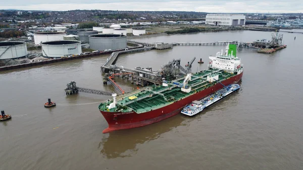 Cargo Ship Port Hamburg — Stock Photo, Image