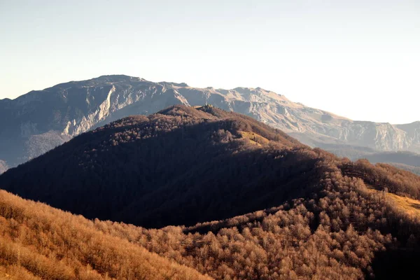 Wunderschöne Landschaft Mit Bergen Und Schnee — Stockfoto