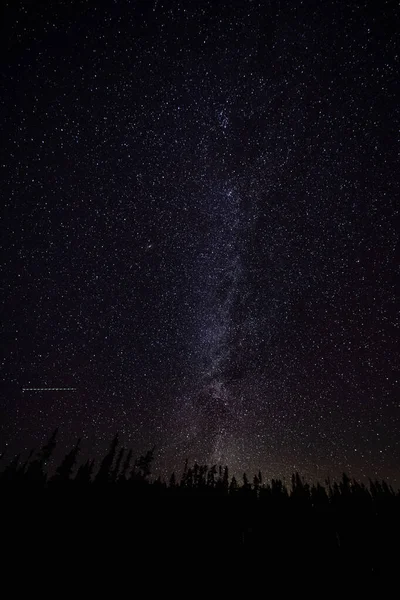 Melkwegstelsel Aan Nachtelijke Hemel — Stockfoto