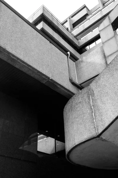 Černobílá Fotografie Moderní Budovy — Stock fotografie