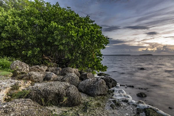 Beautiful Tropical Beach Rocks Sea — Stock Photo, Image