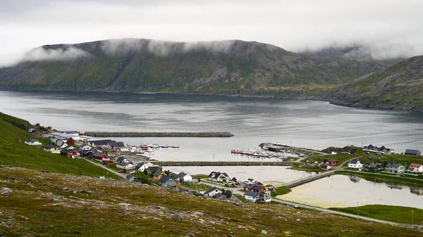 Norway Skandinávie Příroda Krásná Letní Krajina Pohled Hory Lofoten Ostrovy — Stock fotografie