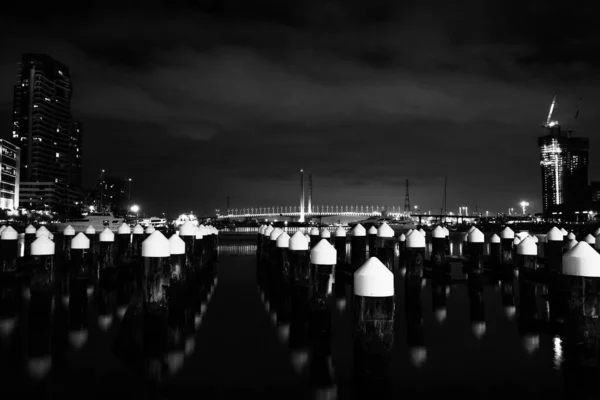 Noční Pohled Město Londýn — Stock fotografie