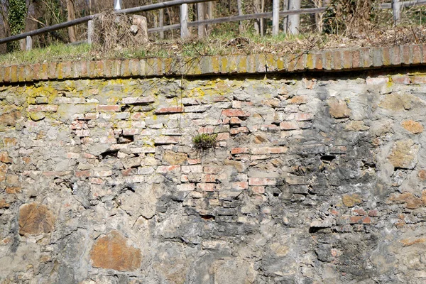 Old Stone Wall Large Pattern Stones — Stock Photo, Image