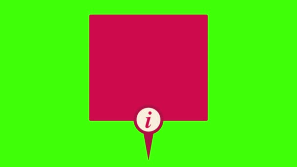 Map Pin Neon Green Background — Vídeo de Stock