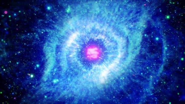 Universo Estrellado Fondo Espacio Cosmos — Vídeos de Stock
