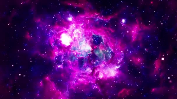 Starry Universe Background Space Cosmos — Stockvideo