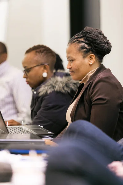Johannesburg South Africa September 2017 Diverse Adult Delegates Attending Business — Stock Photo, Image