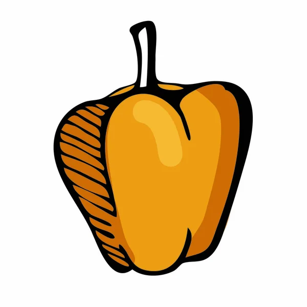 Icono Calabaza Halloween Sobre Fondo Blanco Ilustración Vectorial — Archivo Imágenes Vectoriales