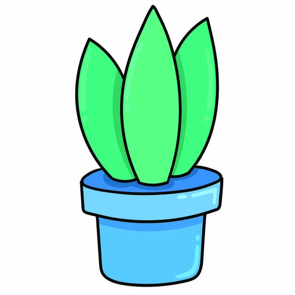 Vector Illustration Cartoon Plant — Stock Vector