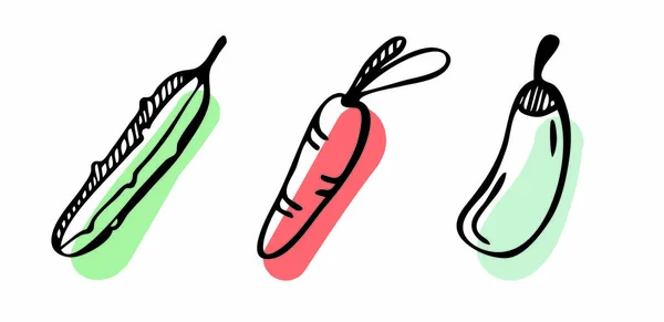 Vektorillustration Des Symbols Für Lebensmittel Und Gemüse — Stockvektor