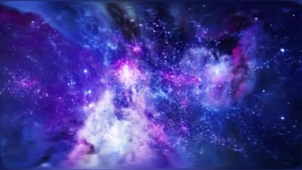 Gwiaździsty Wszechświat Tło Przestrzeń Kosmos — Wideo stockowe