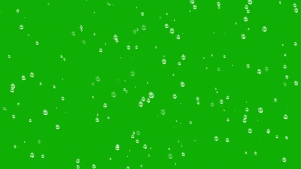 Vfx Için Patlayan Sabun Köpükleri Yeşil Ekran Animasyonu — Stok video
